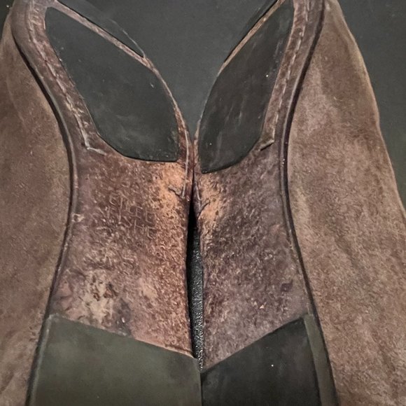 Eileen Fisher size 7 green slipon suede flats shoes - Picture 5 of 11